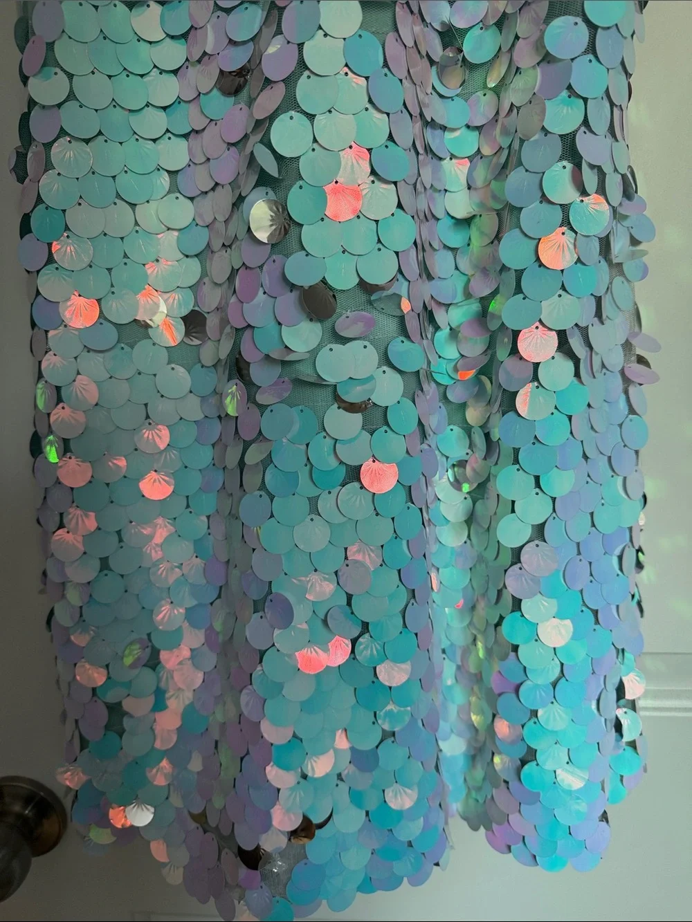Iridescent Sequin Mini Dress